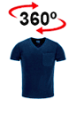 vista 360<sup>0</sup> Camiseta MOON