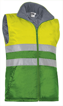 chaleco HIGHWAY amarillo fluor-verde manzana