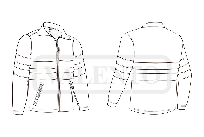 esquema Veste softshell H.V. STORM