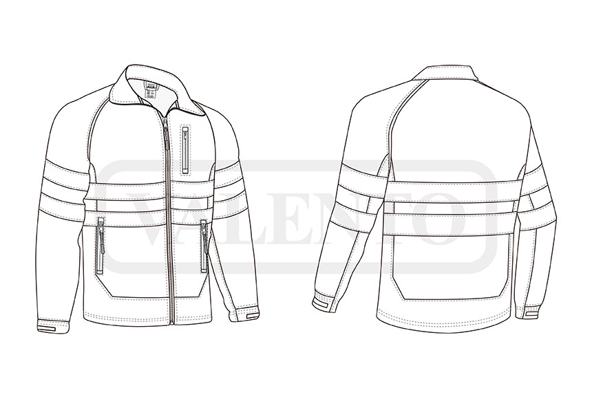 esquema Chaqueta softshell A.V. TACOMA