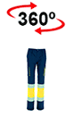 vista 360<sup>0</sup> Spodnie Hi-Vis ABERDEEN