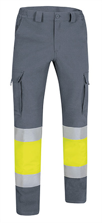 Pantalón a.v. RIGEL amarillo fluor-gris cemento