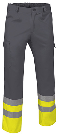 pantalón a.v. TRAIN amarillo fluor-gris carbon
