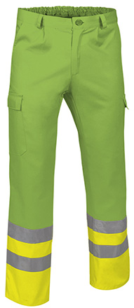 pantalón a.v. TRAIN amarillo fluor-verde manzana