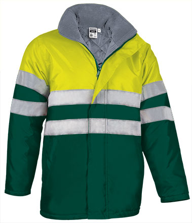 parka TRAFFIC amarillo fluor-verde botella