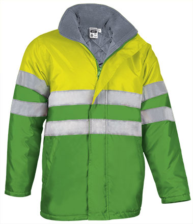 parka TRAFFIC amarillo fluor-verde manzana