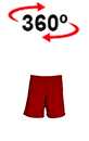 vista 360<sup>0</sup> Calções desportivos COLLEGE