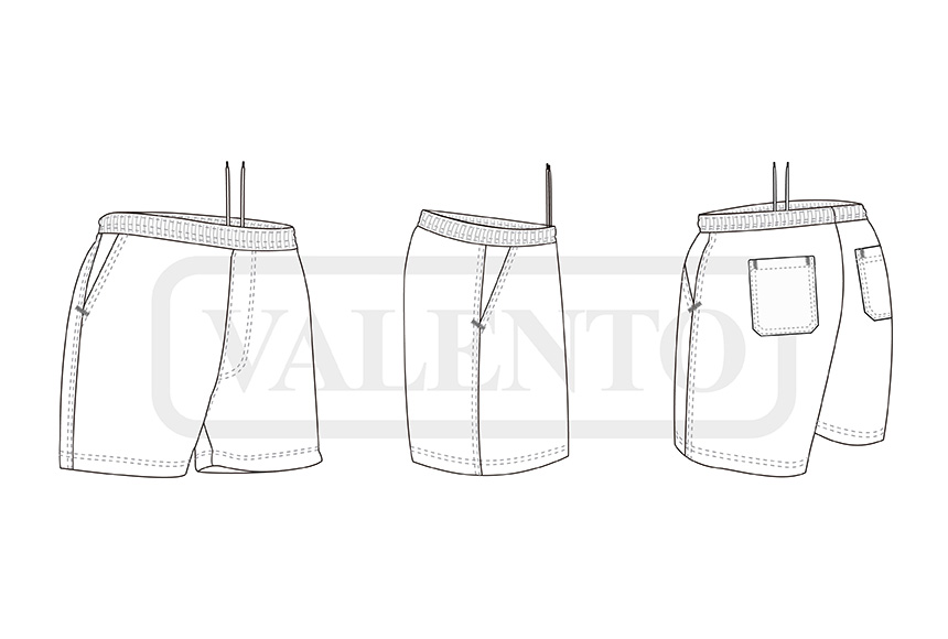 esquema Bermuda shorts AEROPLANE