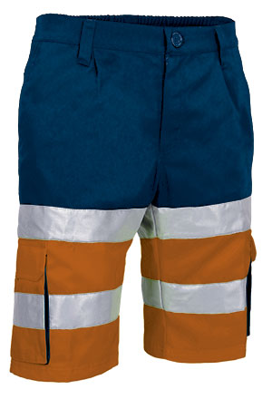 naranja flúor-azul marino orión