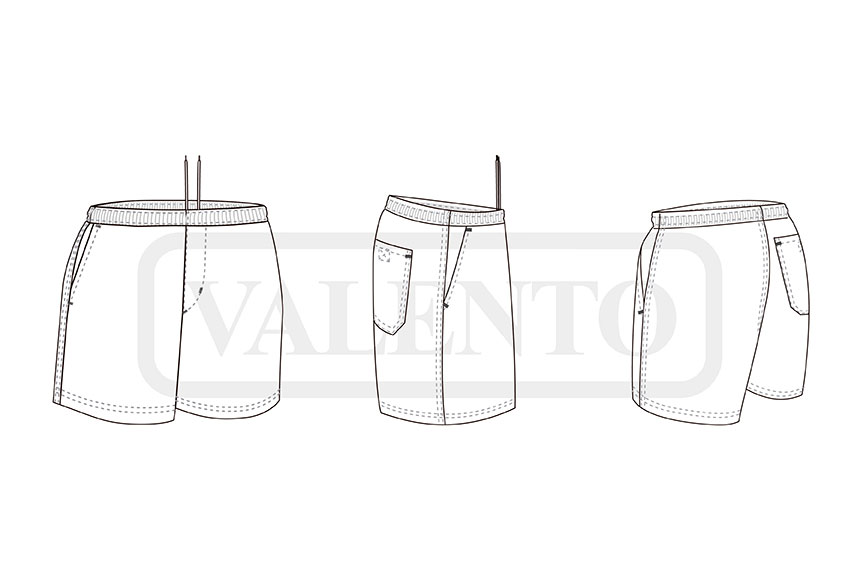 esquema Pantaloni scurți sport CAMPUS