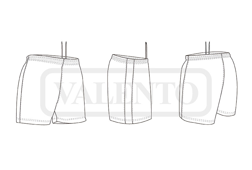 esquema Pantalón corto deportivo MILAN