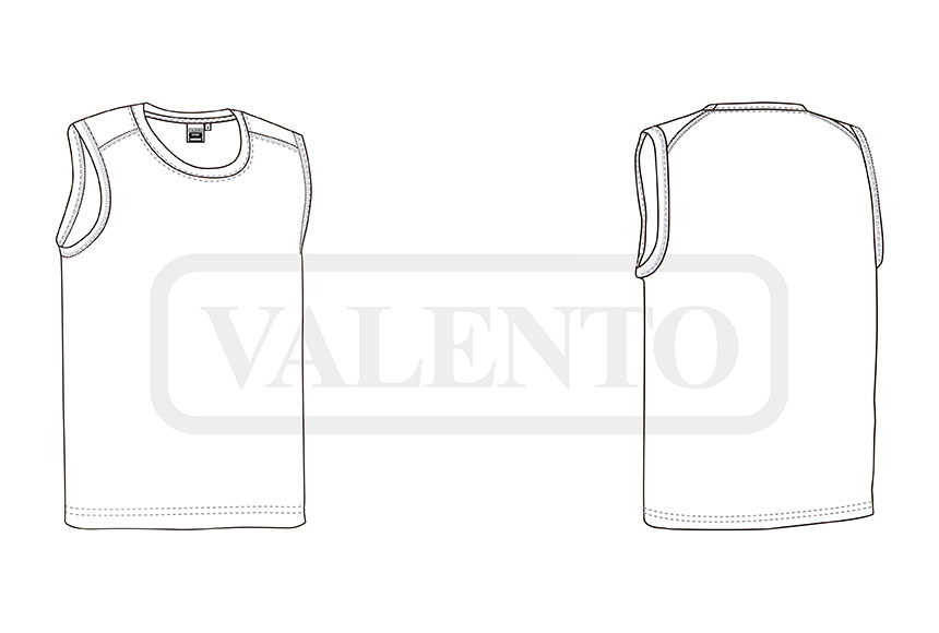 esquema T-shirt desporto manga cava SPRINT