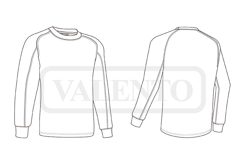 esquema T-shirt técnica CROSSING