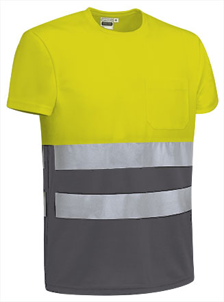 jaune fluo-gris charbon