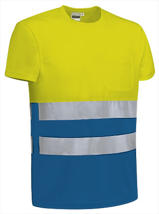jaune fluo-bleu royal