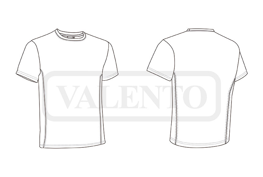 esquema T-shirt tecnica LEOPARD