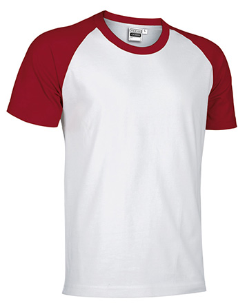 camiseta typed CAIMAN blanco-rojo loto