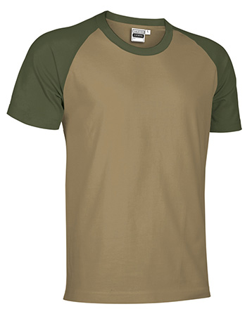 camiseta typed CAIMAN marron kamel-verde militar