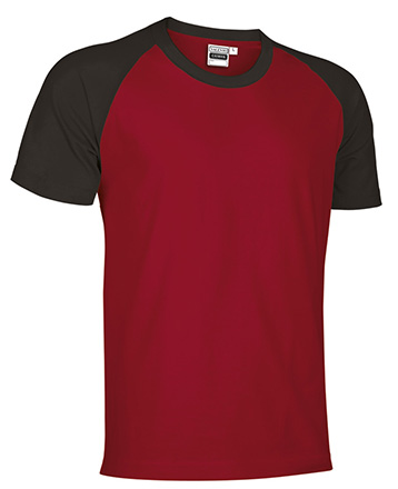 camiseta typed CAIMAN rojo loto-negro