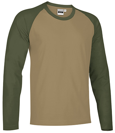 marrón kamel-verde militar