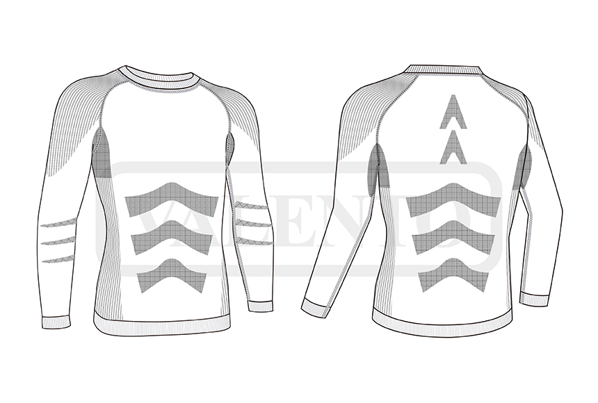 esquema Camiseta térmica elástica M/L SIDEROS