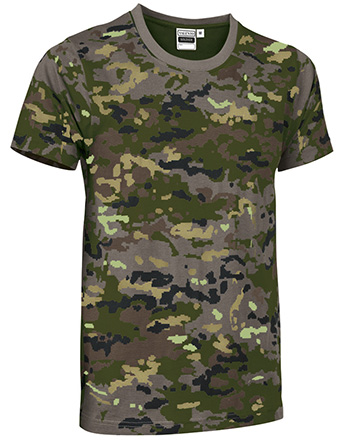 camiseta typed SOLDIER pixelado boscoso