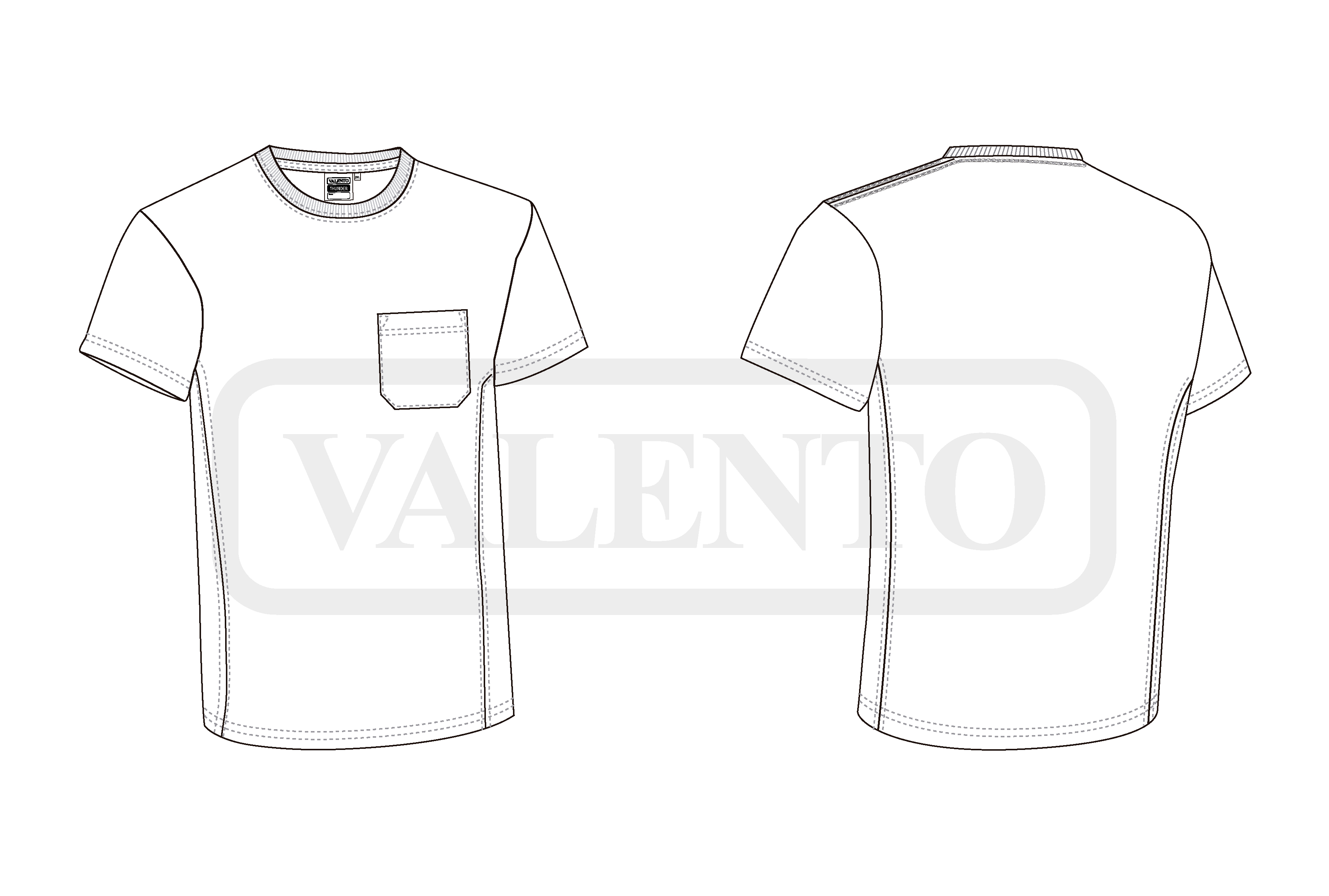 esquema T-shirt THUNDER