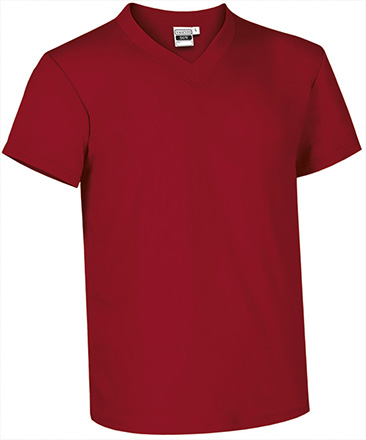 Top SUN cuello pico rojo loto