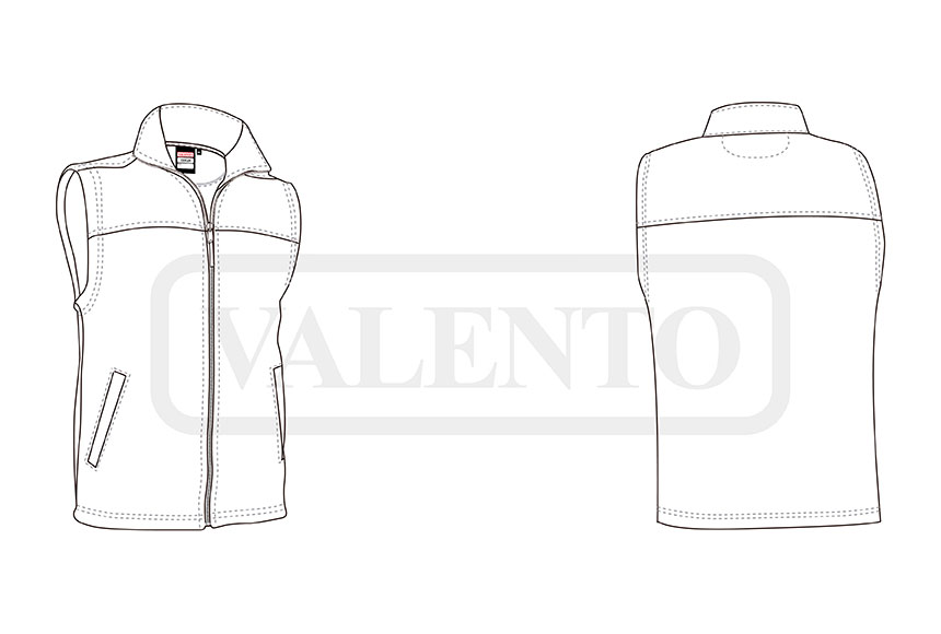 esquema Vestă fleece CERLER
