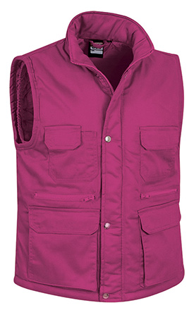 chaleco REPORTER rosa magenta