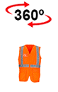 vista 360<sup>0</sup> Hi-Vis Safety Vest BRIDGE