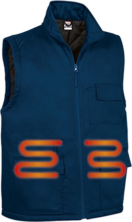 chaleco acolchado calefactable DEER azul marino orion