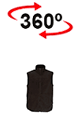 vista 360<sup>0</sup> Chaleco polar HACKNEY