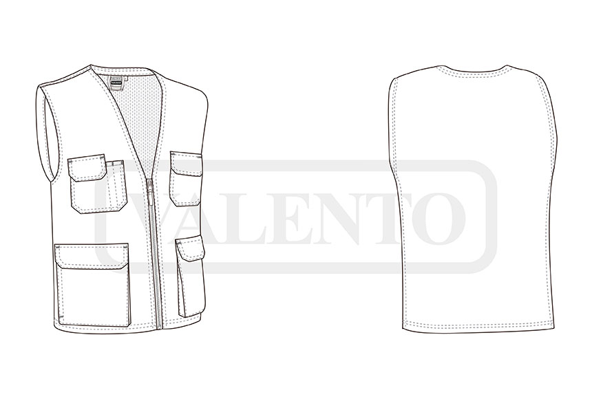 esquema Gilet léger HARDWARE