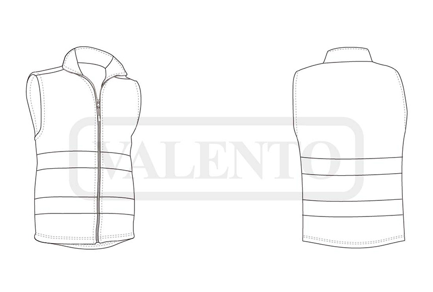 esquema Vestă reversibilă Hi-Vis HERCULES