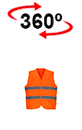 vista 360<sup>0</sup> Hi-Vis Safety Vest MOONLIGHT