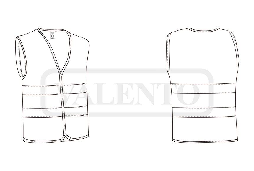 esquema Hi-Vis Safety Vest MOONLIGHT