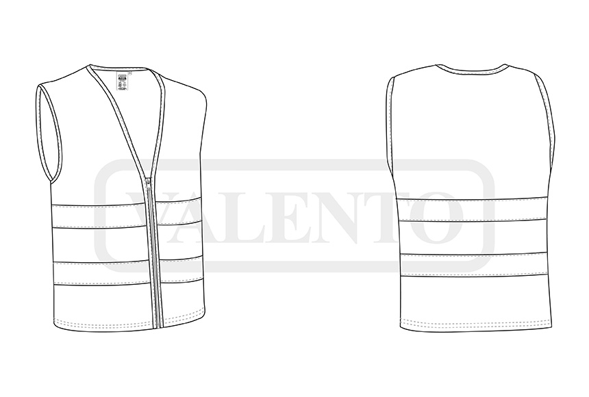 esquema Hi-Vis Safety Vest PALMER