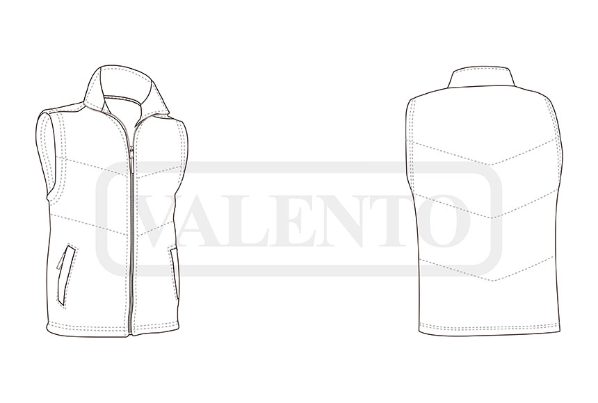 esquema Gilet PORTLAND