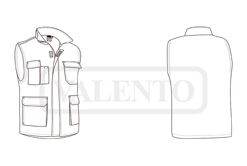 esquema Gilet PRINTER