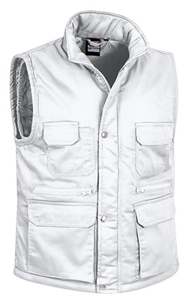 chaleco REPORTER blanco