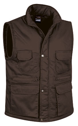 chaleco REPORTER marron nogal