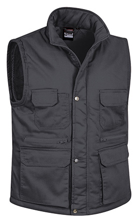 chaleco REPORTER gris carbon