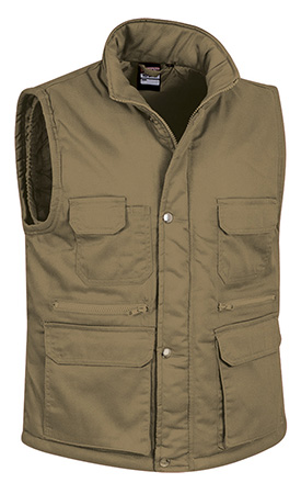 chaleco REPORTER marron kamel