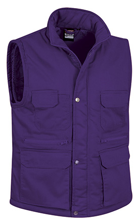 chaleco REPORTER violeta uva