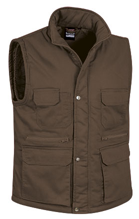 chaleco REPORTER marron chocolate