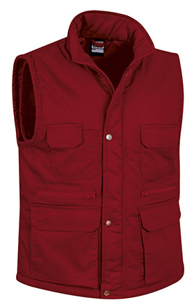 chaleco REPORTER rojo loto