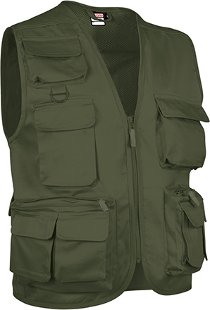 chaleco SAFARI verde militar