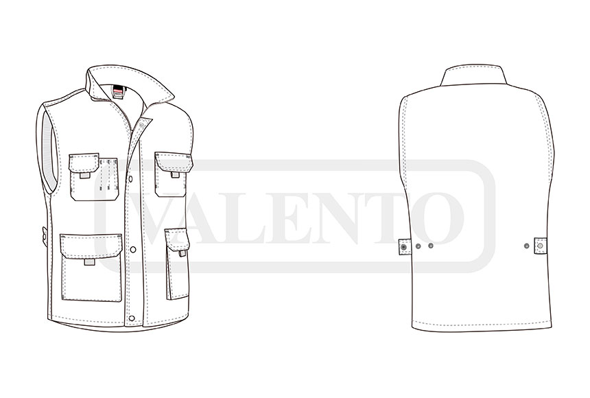 esquema Gilet TRUMAN