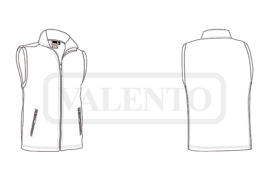 esquema Gilet softshell TUNDRA